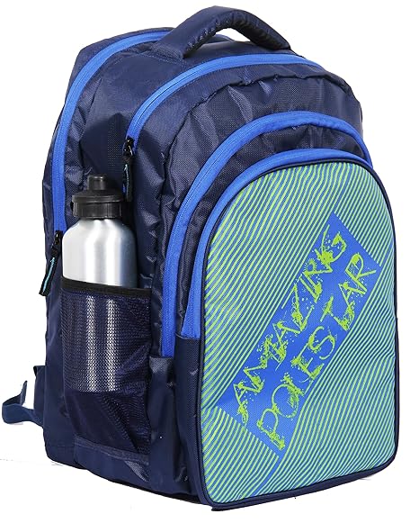 POLE STARAQUA4 Black Casual Travel Backpack I bagpack I School Bag with RAIN Cover