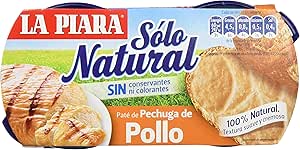 La Piara Sólo Natural - Paté de Pechuga de Pollo, 2 X 75 g ...