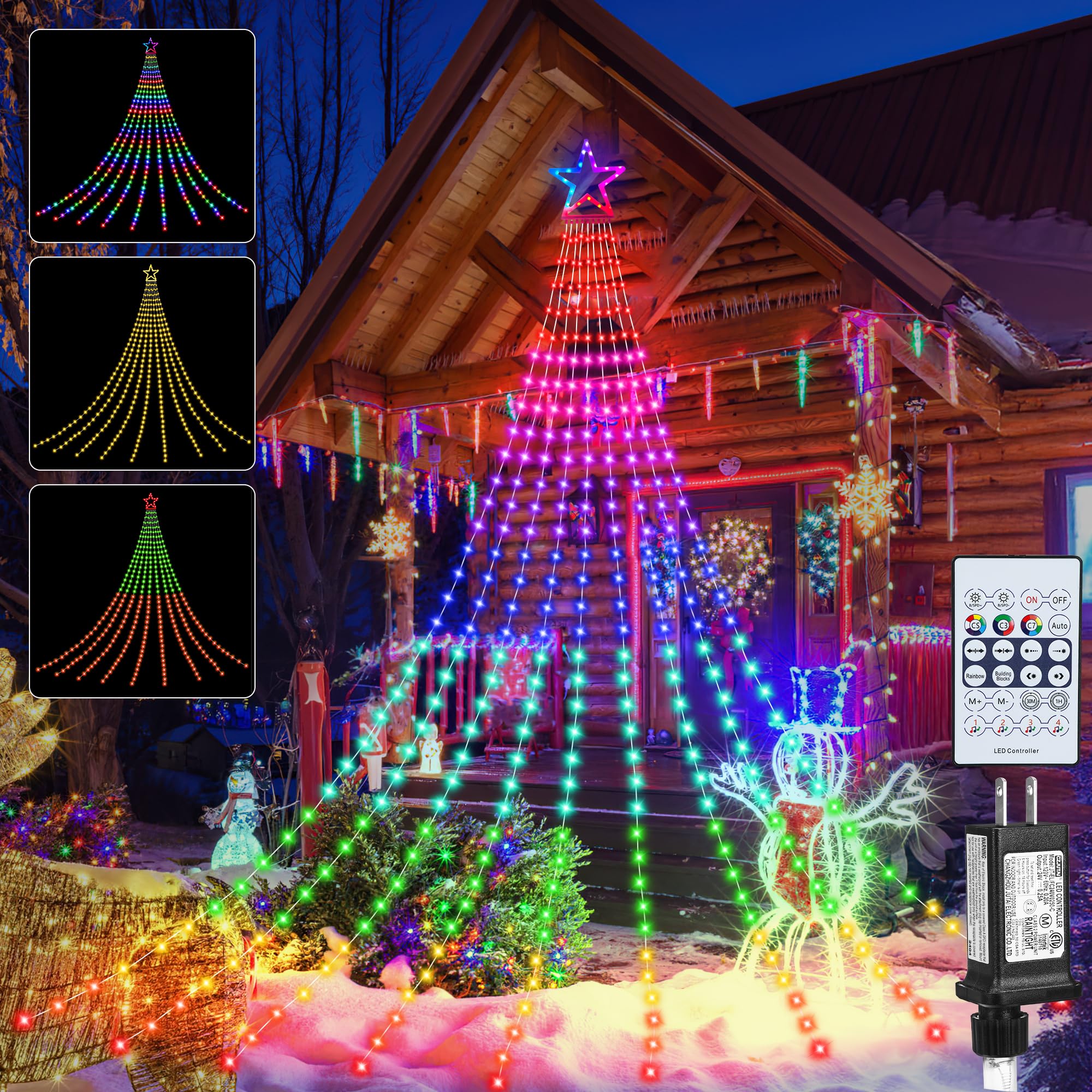 Christmas Decoration RGB String Lights, Outdoor