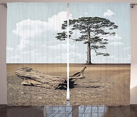 Amazon De Treibholz Einrichtung Vorhange Durch Ambesonne