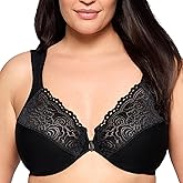 Glamorise Full Figure Plus Size Wonderwire Front-Closure Bra Underwire #1245