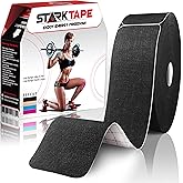 Starktape Original Kinesiology Athletic Tape. Professional Sports Tape for Ankle Wrist Knee Shoulder Muscles Joints. Latex Free, Waterproof, Stretchy, and Gentle on Skin. Up to 115 ft/Roll