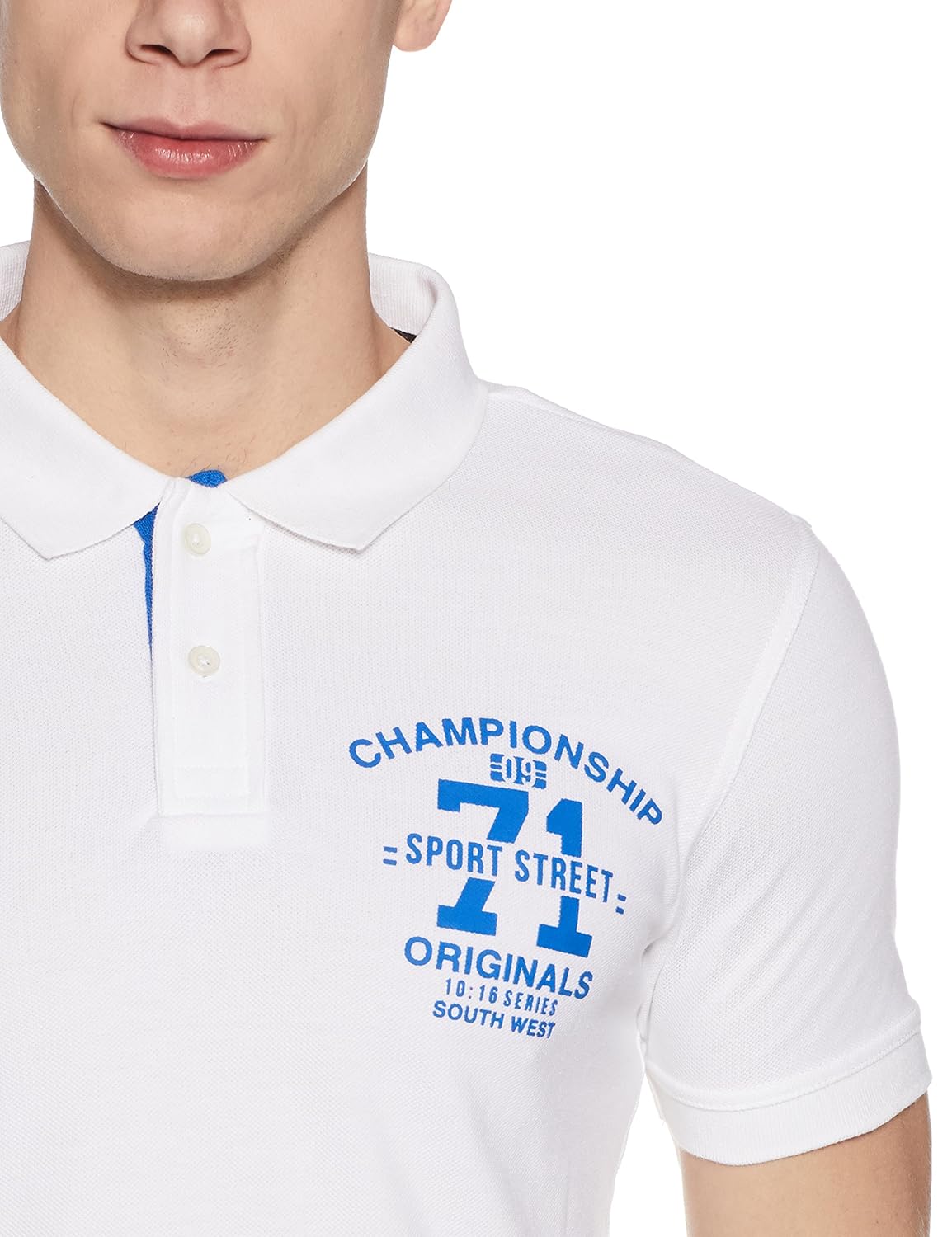 symbol amazon brand men's badged cotton polo t-shirt