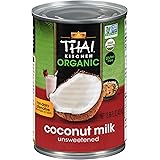Thai Kitchen Organic Unsweetened Coconut Milk, 13.66 Fl Oz (Pack of 6)