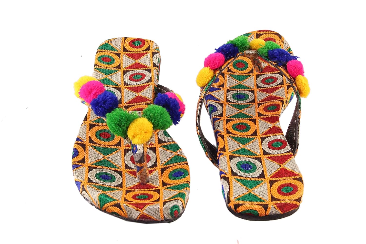 shree women's jaipuri work gola fashion slipper