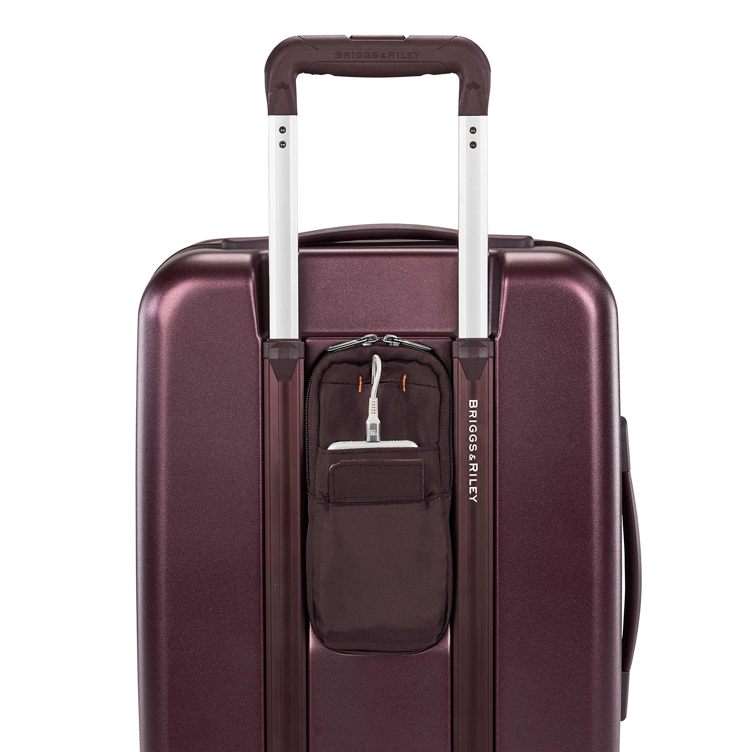 Sympatico Hardside International Spinner Luggage, Plum, 21-Inch Carry-On