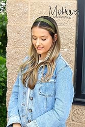 Olive 1 Inch Satin Hard Headband for Women and Girls