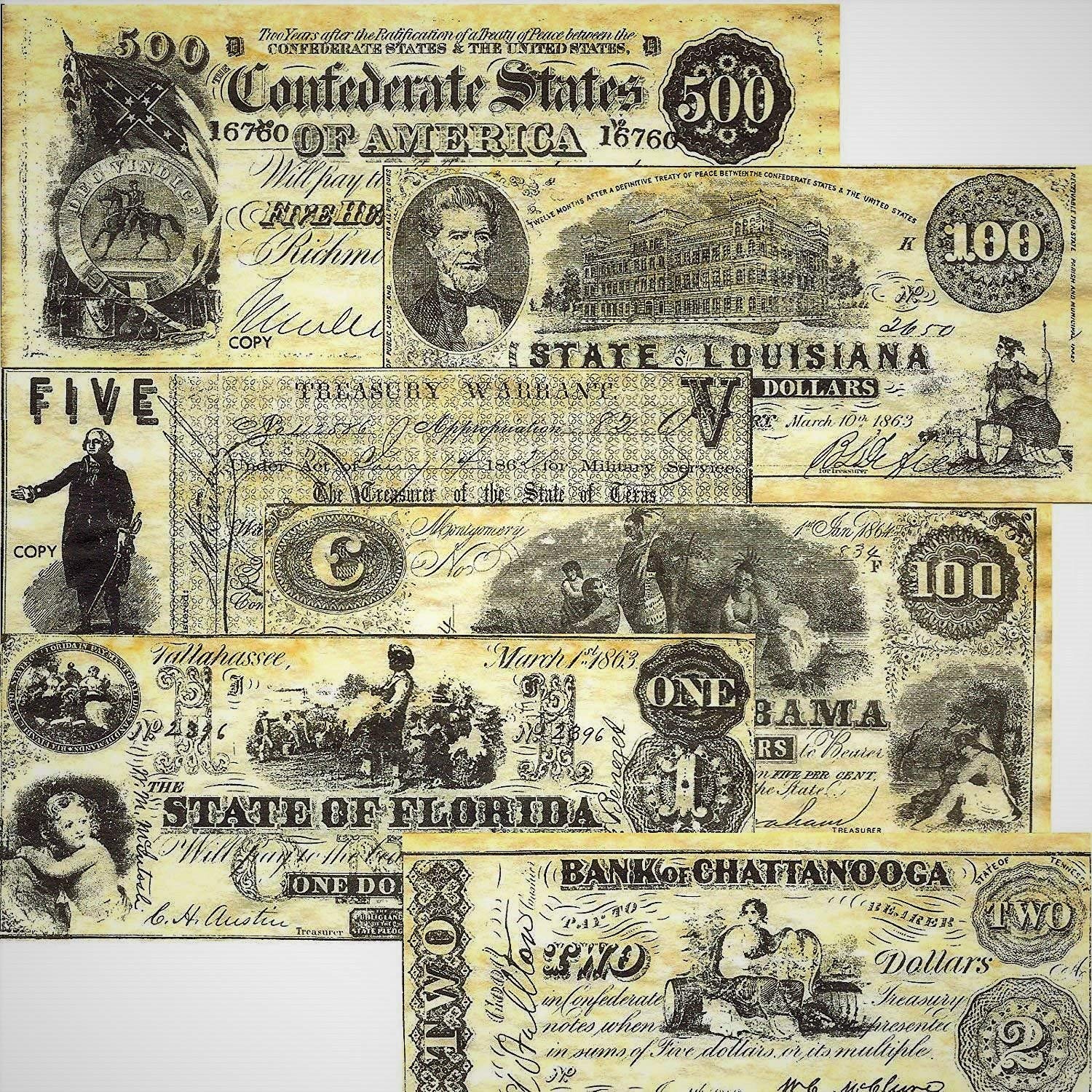 Mua Historical Documents Confederate Currency Set A, B, C, & D trên ...