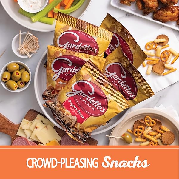 GARDETTO’S SNACK MIX, AGED CHEDDAR, PUB AND PARTY MIX, 8.6 OZ BAG