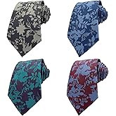 TEXTURE Ties for Men, 4-Pack Set of Mens Neckties