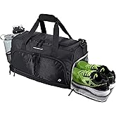 Ultimate Gym Bag 2.0: The Durable Crowdsource Designed Duffel Bag with 10 Optimal Compartments Including Water Resistant Pouch