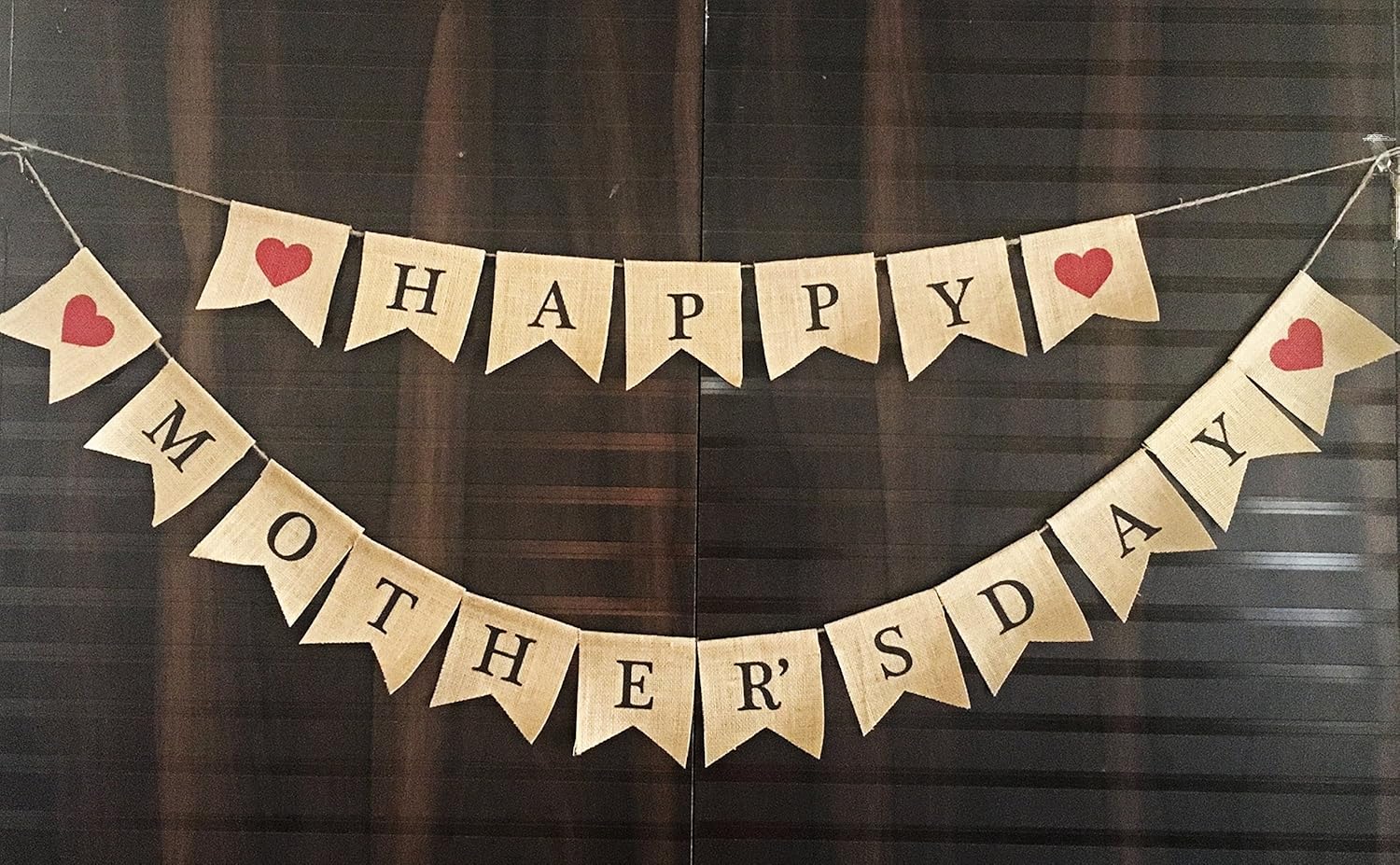 Amazon Com Happy Mother S Day Burlap Banner Mother S Day Decor