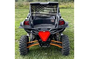 KRX-4 Premium Tactical Flag Rear Window Mesh Dust Screen fits Kawasaki KRX (4 Seater Models only) by GrilleAdz