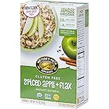 Nature's Path Organic Gluten Free Spiced Apple Plus Flax Instant Oatmeal, 48 Packets (Pack Of 6), Non-GMO, 28g Whole Grains, 