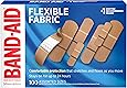 Band-Aid Brand Flexible Fabric Adhesive Bandages for Wound Care & First Aid, Assorted Sizes, 100 Ct, Beige