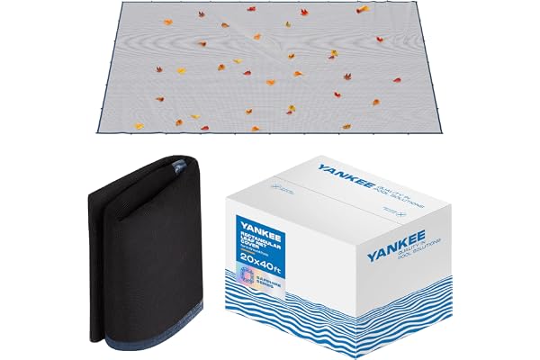 Yankee Pool Leaf Net Cover for 20x40 Ft Rectangular Pool- Heavy-Duty 0.15” In-Ground Pool Net | Swimming Pool Net to Protect