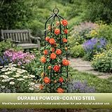 Garden Mile 2x Large 2m Metal Garden Obelisk Plant Cage Climbing Support view 6