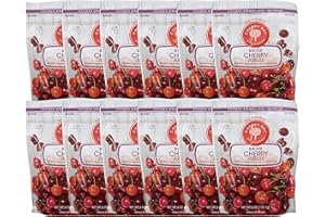 Cherry Bay Orchards Dried Cherry Mix – Pack of Twelve 6oz Bags (Total 72 oz) - Includes Montmorency, Balaton and Light Sweet cherries - 100% Domestic, Natural, Kosher Certified, Gluten-Free, GMO Free