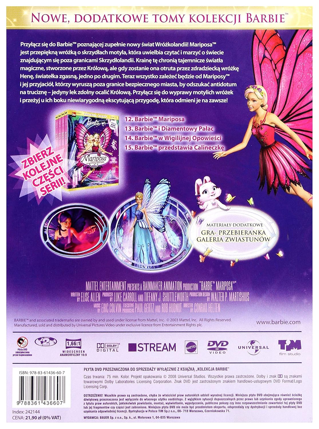 barbie mariposa full movie on Amazon Com Barbie Mariposa And Her Butterfly Fairy Friends Dvd English Audio Chiara Zanni Tabitha St Germain Kathleen Barr Erin Mathews Nicole Oliver Alessandro Juliani Cathy Weseluck Alistair Abell Kelly Sheridan Lee Tockar