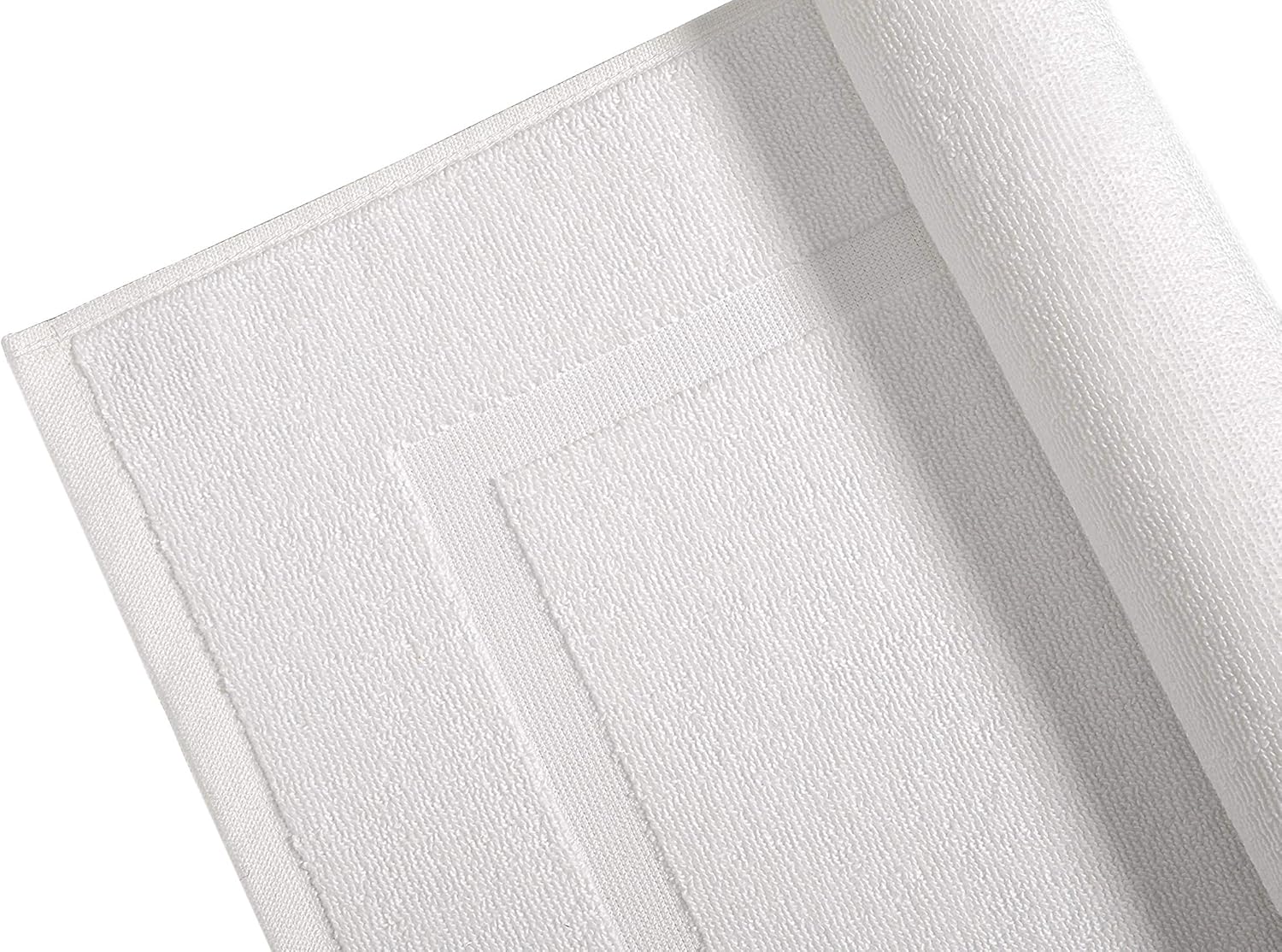 Haven Cotton 100% Premium Cotton Bath Mat Set - Pack of 6, 20 x 30 inches, 684 GSM, White: Home & Kitchen