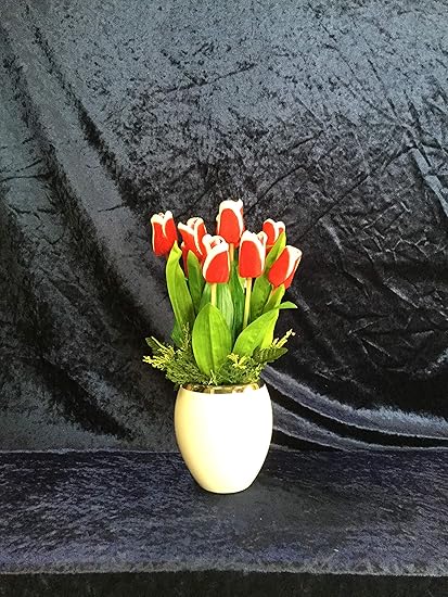 Amazon ﾌﾗﾜｰｱﾚﾝｼﾞﾒﾝﾄ ﾁｭｰﾘｯﾌﾟa 造花 光触媒 お手入れ不要 春の花 ﾁｭｰﾘｯﾌﾟ 季節の花 入学ｼｰｽﾞﾝ W 造花 オンライン通販