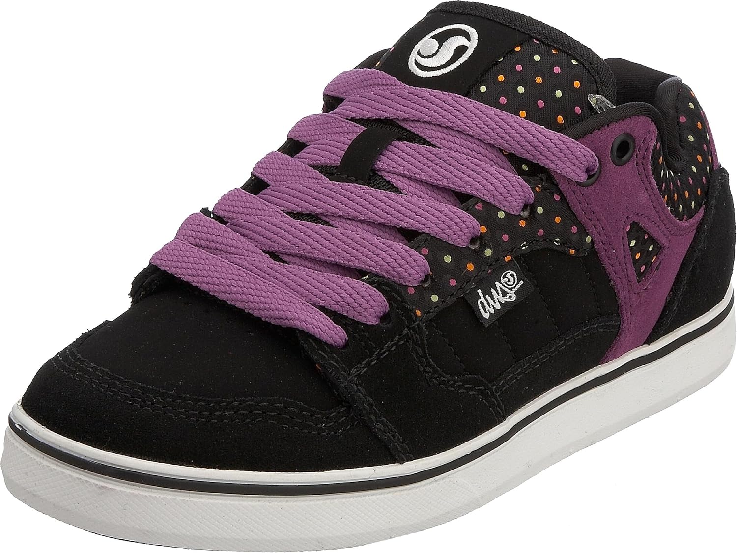DVS Shoes Women's Hayes Lo SP Skateboarding Shoe Black/Purple 4 UK