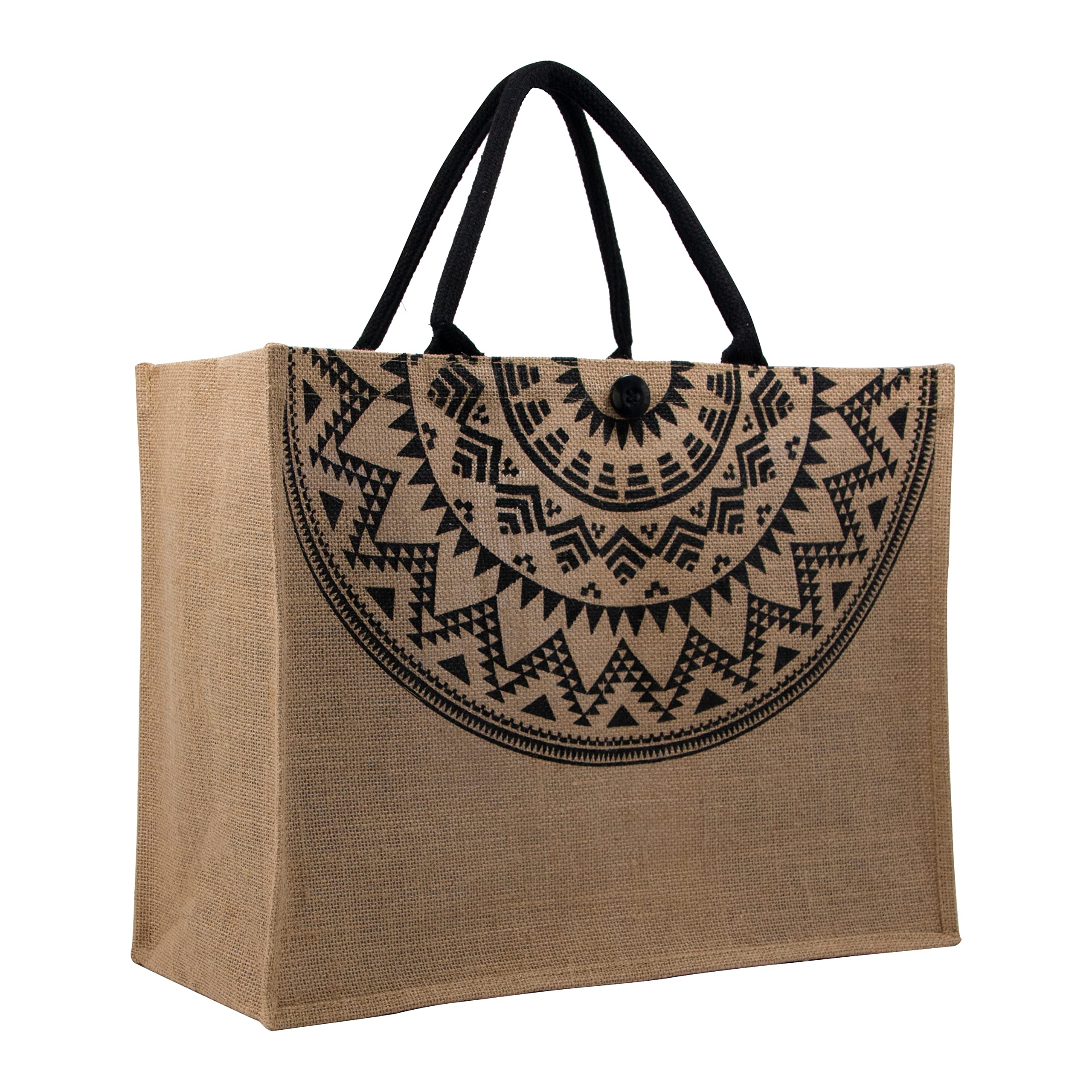 Photo 1 of Hibala Woven Large Beach Bag Straw Beach Tote Handmade Weaving Shoulder Tassel Bag Handbag (Bohemian Print)