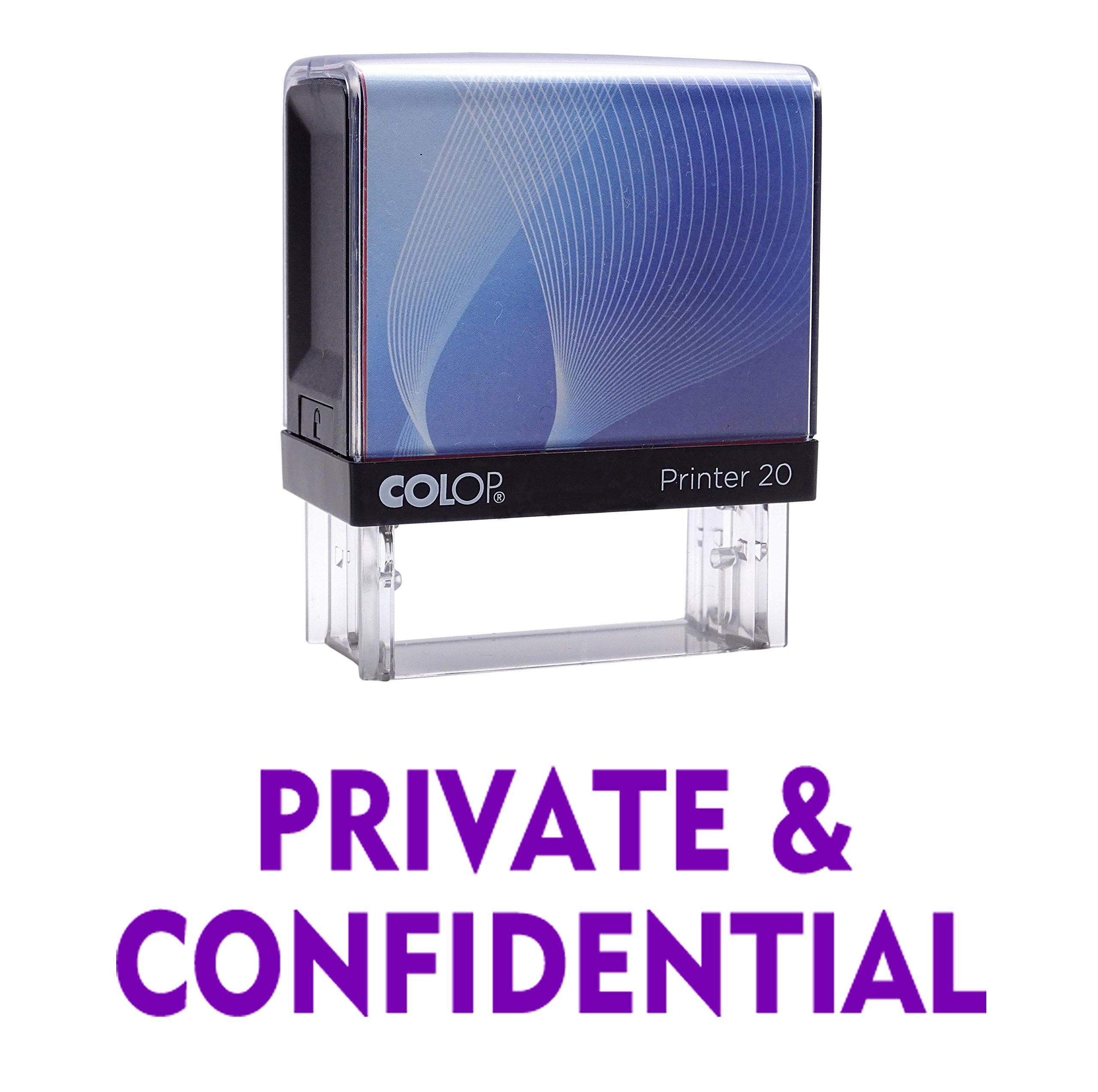 Private & Confidential Self Inking Rubber Stamp Custom Colop Office Stationary P20 Mini Stamper