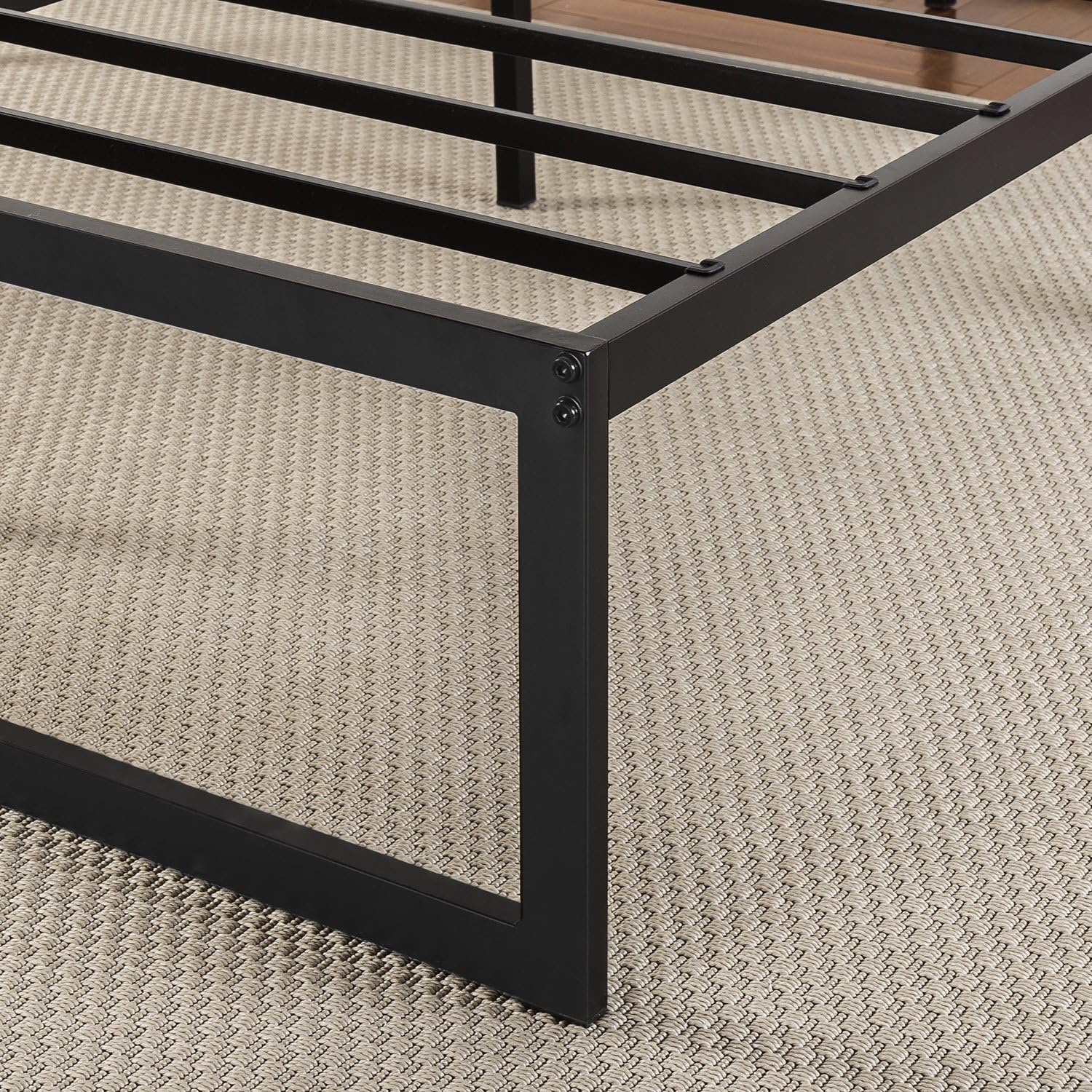 Zinus Abel 14 Inch Metal Platform Bed Frame / Mattress Foundation / No Box Spring Needed / Steel Slat Support / Easy Quick Lock Assembly, King: Furniture & Decor