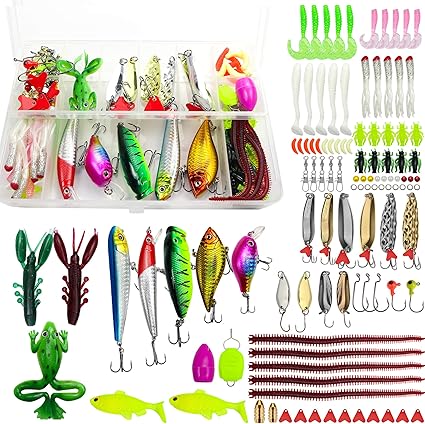 complete fishing tackle box kit