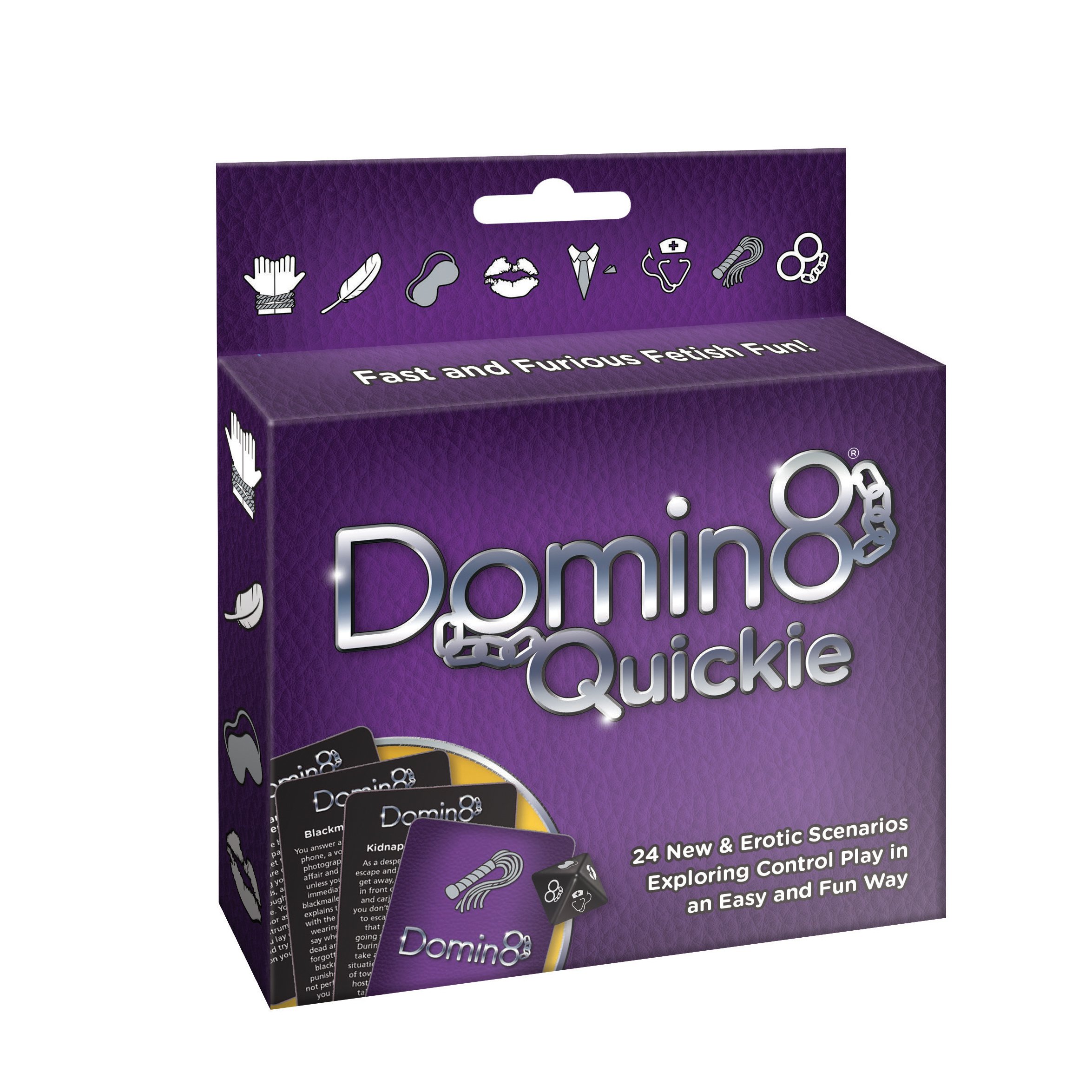 Domin8 Quickie – A Fast & Playful Couples Card Game – Fun Date Night Game, Travel Game & Drinking Card Game – Exciting Couples Gift for a Spontaneous Night in
