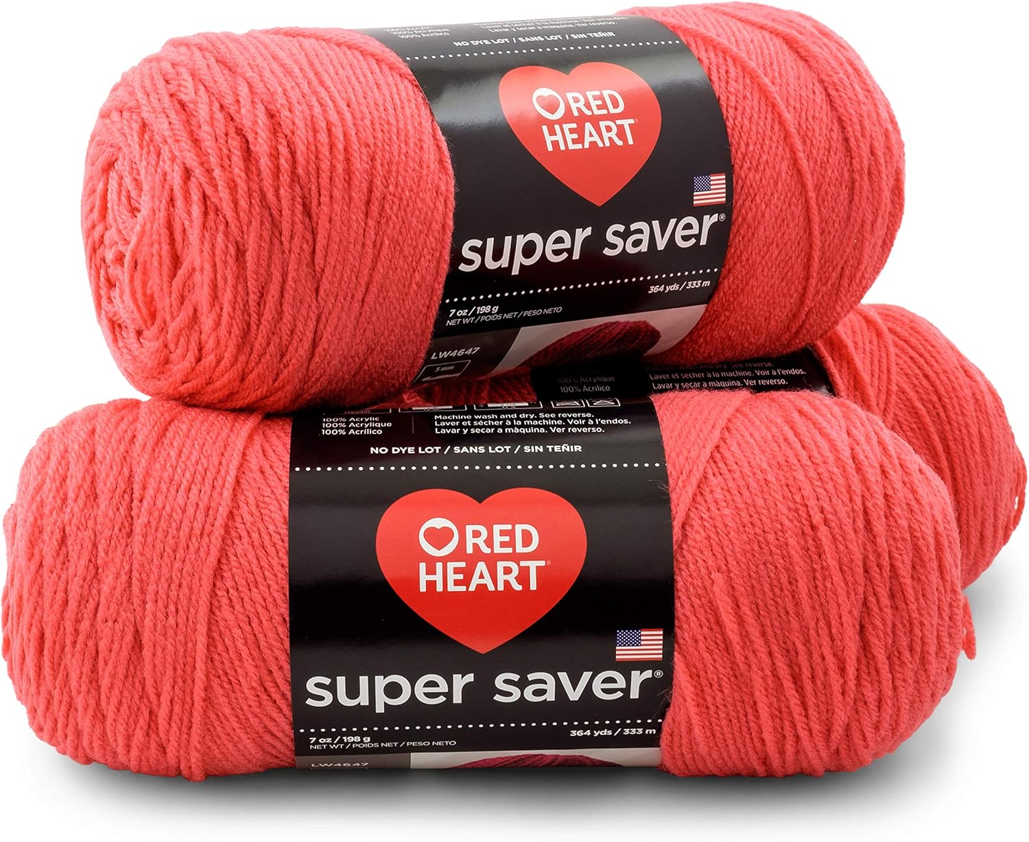 Red Heart E300PK.0259 Super Saver 3Pack Yarn Flamingo Amazon.ca Home