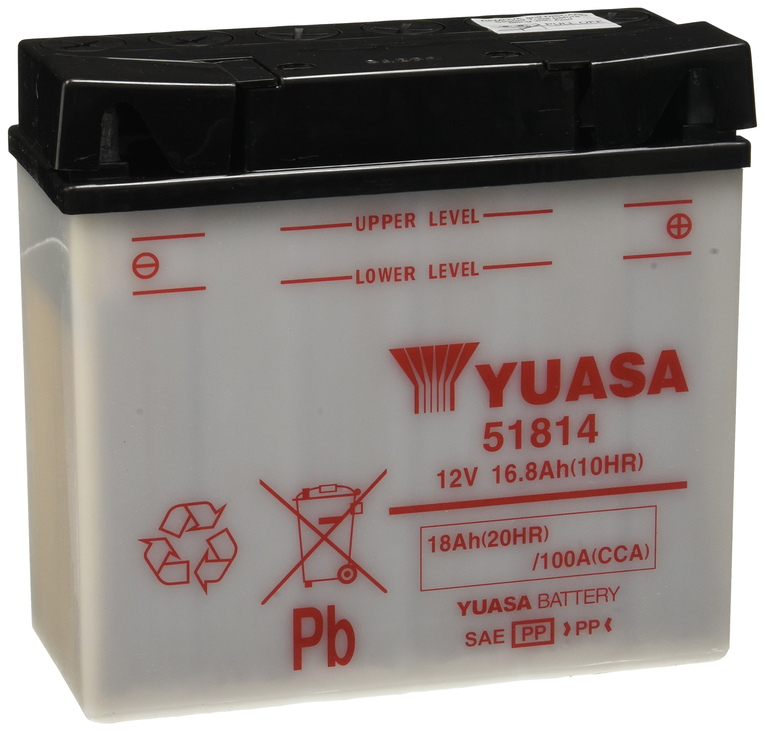 YUASA BATTERY 51814 open without acid