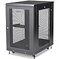 StarTech.com 4-Post 18U Server Rack Cabinet, 19" Data Rack Cabinet for IT / Network Equipment, with Adjustable Mounting Rails