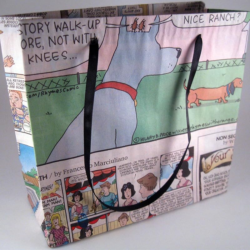 Funny Page Comics Gift Bags Handmade