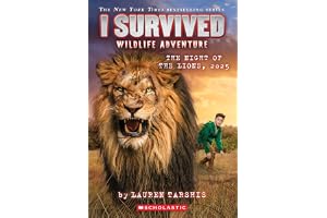 《I Survived the Night of the Lions, 2025 (I Survived #26)》封面，作者 Lauren Tarshis