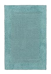 Savi Home Bath Mat Rug 17x24 Aqua Blue, 100% Pure