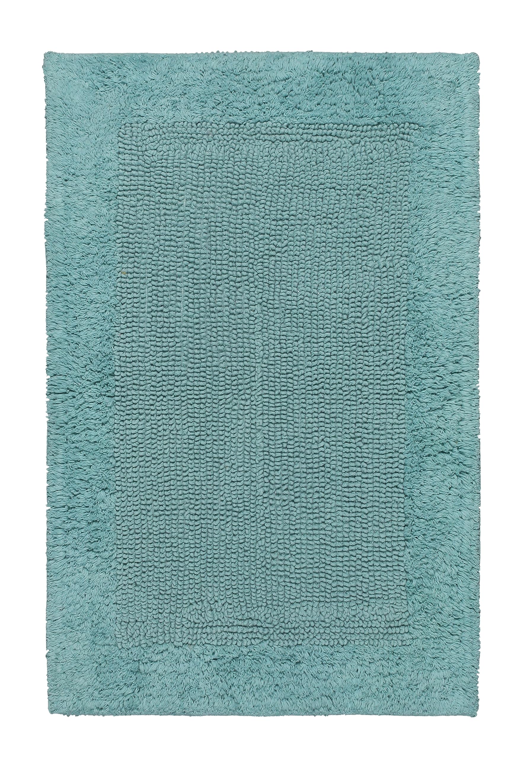 Savi Home Bath Mat Rug 17x24 Aqua Blue, 100% Pure