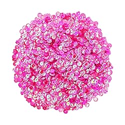 Mandala Crafts 20000 Hot Pink Sequins for Crafts
