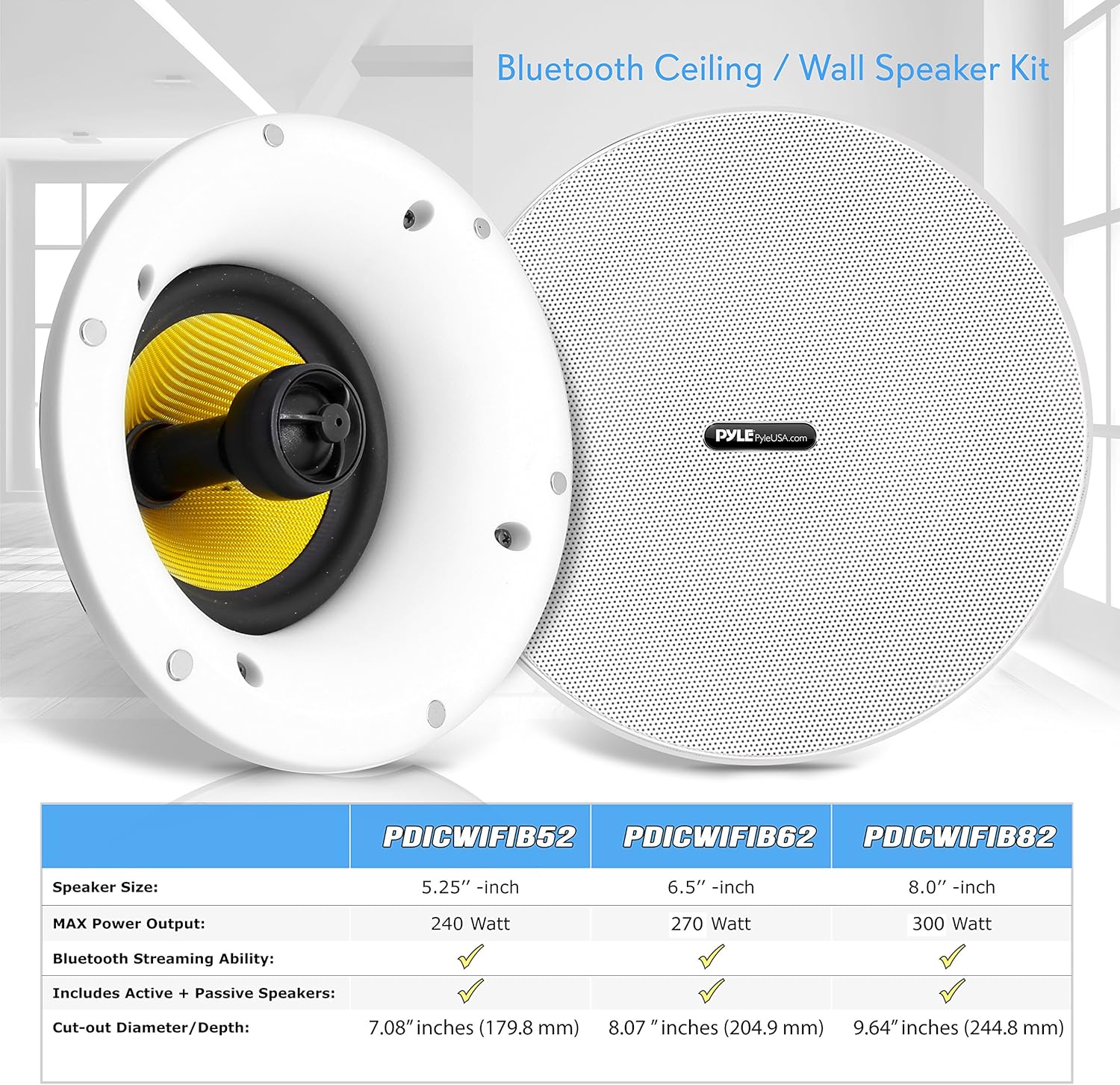 pyle 8 bluetooth ceiling speakers