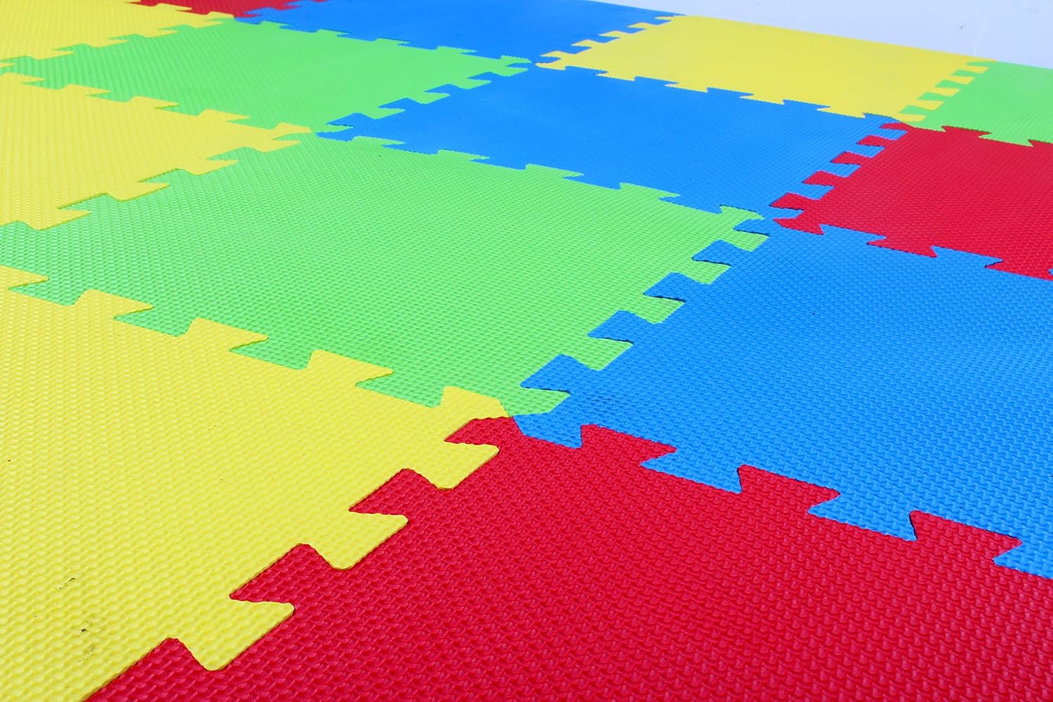 BalanceFrom Kid's Puzzle Exercise Play Mat with EVA Foam Interlocking Tiles, 9 Colors (36 Tiles): Sports & Outdoors