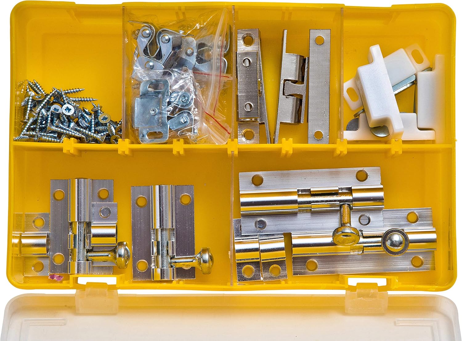 Brackit 96-Piece Door Catch & Latch Set, Complete Cabinet & Wardrobe Hardware Kit with Door Bolts, Roller Catches - Image 4