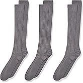 Jefferies Socks Girls 7-16 School Uniform Acrylic Cable Knee High 3 Pair Pack