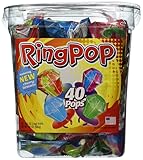 Ring Pop, Jewel Shaped Hard Candy Variety Pack, 40-Count