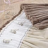 The Bead Shop Heavy Duty Metal Curtain Drapery Hooks Pack 50 28mm x 13mm view 5