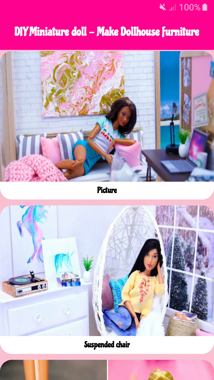DIY How to make doll miniature Make dollhouse furniture