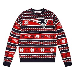 FOCO Standard NFL Big Logo Ugly Sweater, Team Color
