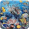 3D LiveLife Cork Coaster - Wonders of The Reef from Deluxebase. Drinks Coaster with Lenticular 3D Animal Image. Non-Slip Protective Table Drink Mat for Home Decor and Decorative Accessories.