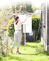 Brabantia Lift-O-Matic 40 m Rotary Clothes Dryer Umbrella System UV Proof view 3