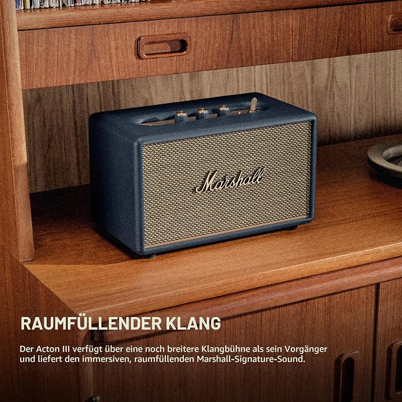 Acton III Bluetooth-Stereo-Lautsprecher, kabellos, Blau — Foto 2 von 8